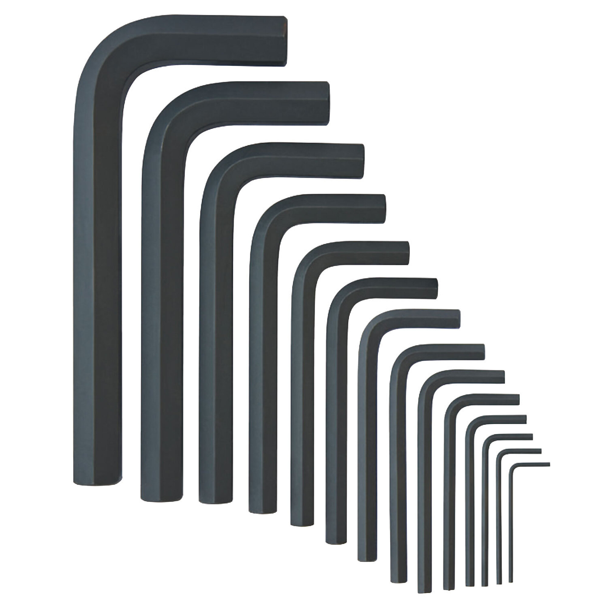 Bondhus Short Hex L-wrench Set of 14, 2-19mm, Model 12397